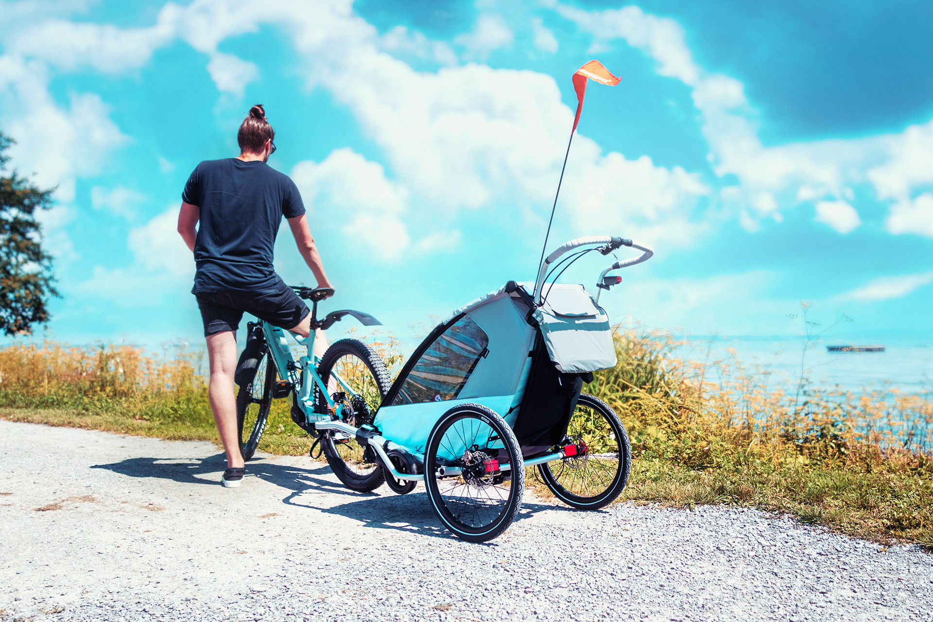 Fahrradanhänger für 1 Kind - leggero Enso 1 Sitzer