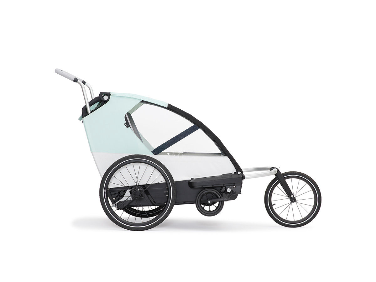 Fahrradanhänger für 2 Kinder - leggero Vento 2 Sitzer - Jogger