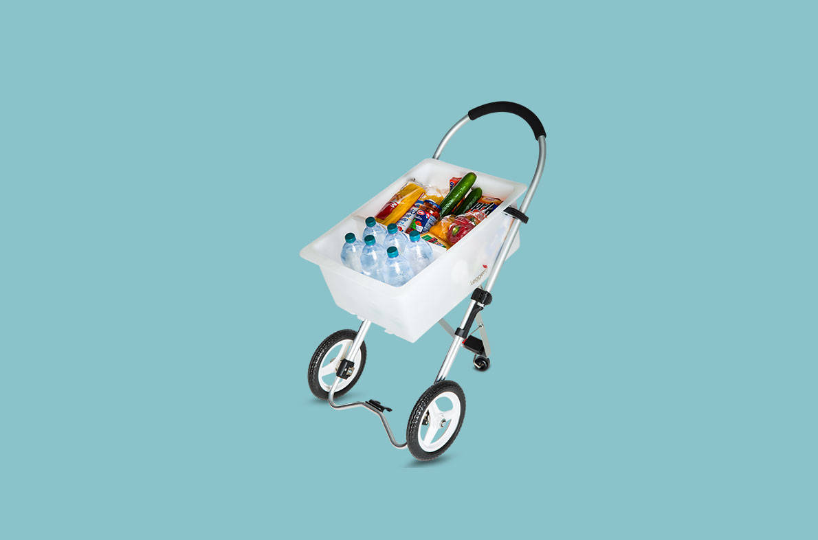 Moderner Einkaufstrolley 3 in 1 - Trolley, Einkaufswagen